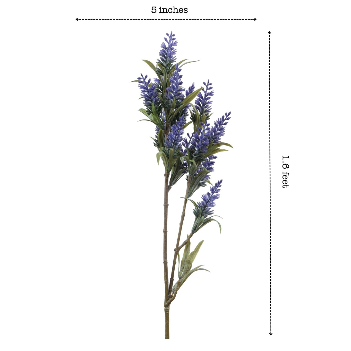 Artificial Lavender Flower Stick (3 Sticks, 1.6 Feet)