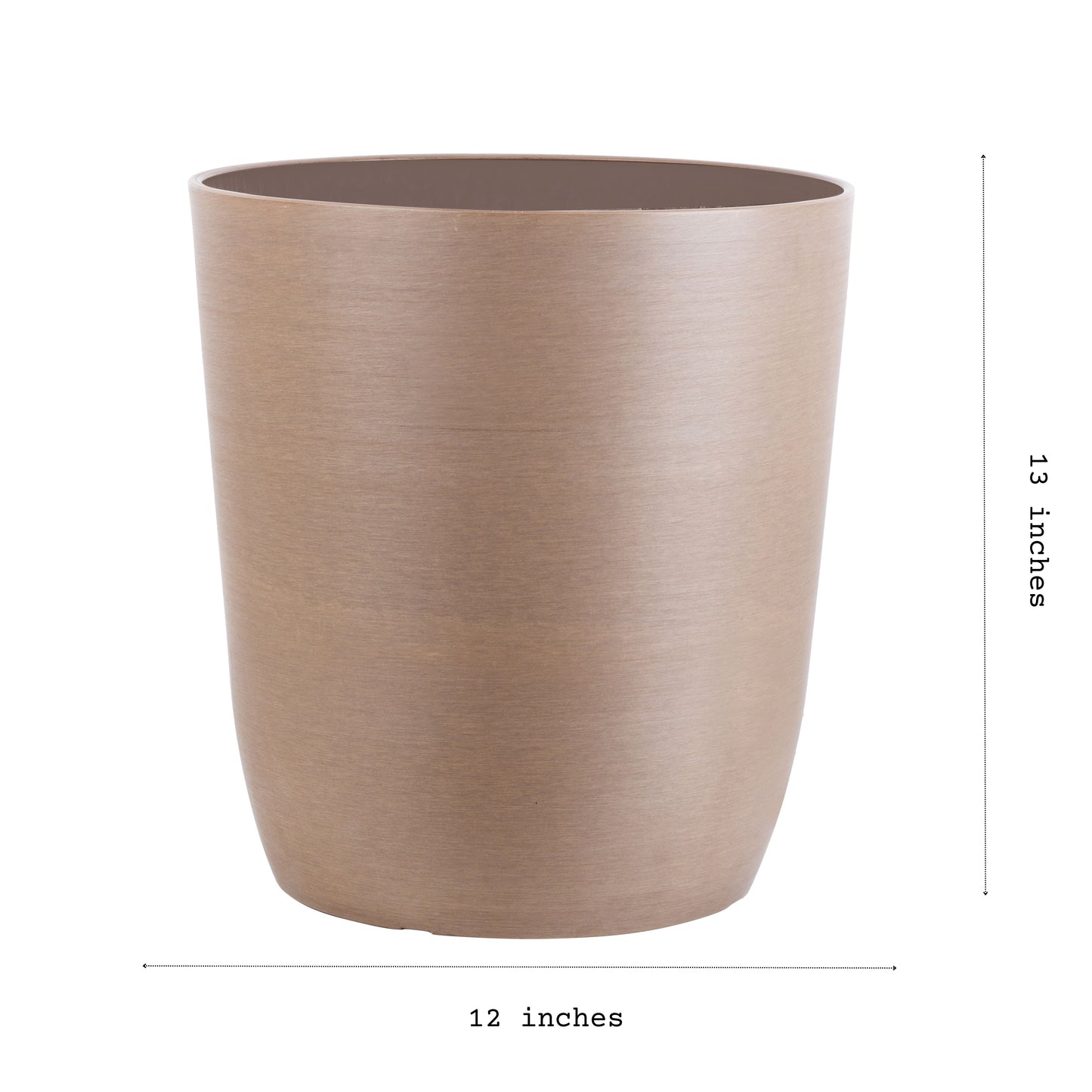 Verdant Planter (Medium, 12x13 inches, Taupe)