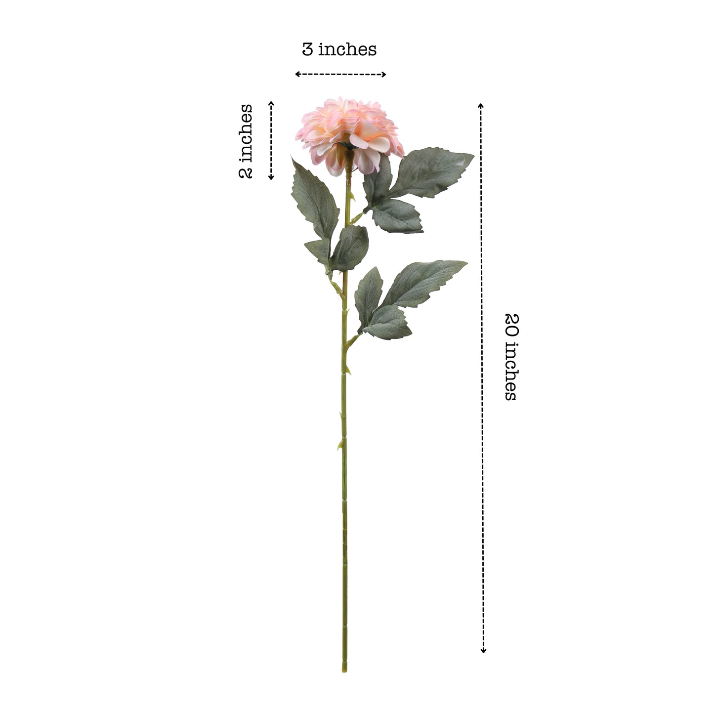 Artificial Chrysanthemum Flower Sticks (5 Sticks, 1.6 Feet, Pink)