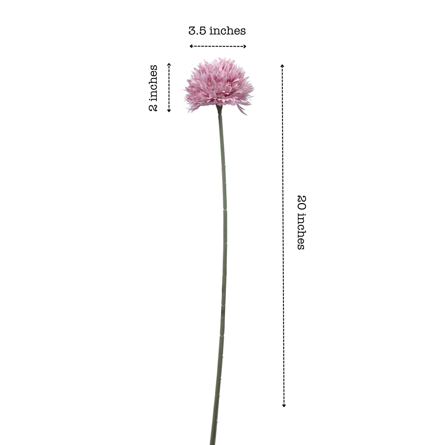 Artificial Chrysanthemum Flower Sticks (6 Sticks, 1.5 Feet, Lavender)
