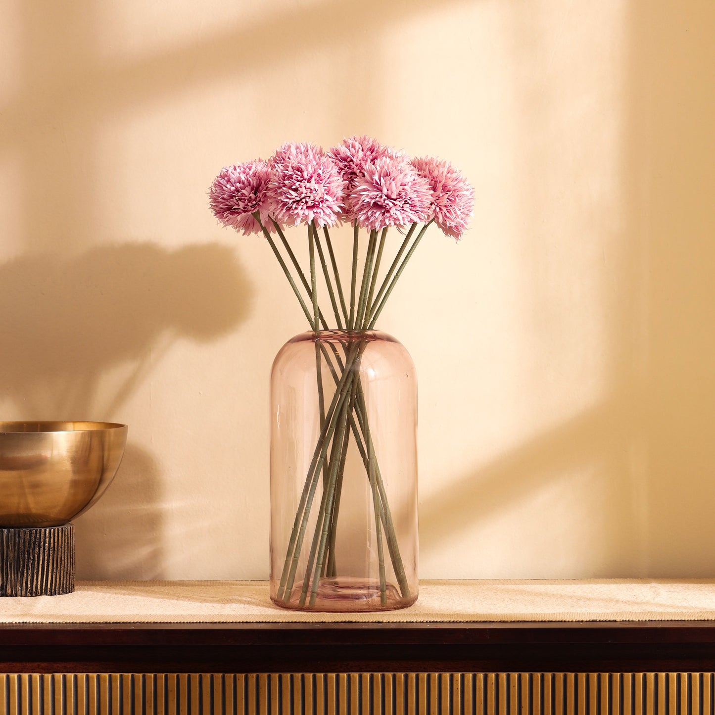 Artificial Chrysanthemum Flower Sticks (6 Sticks, 1.5 Feet, Lavender)