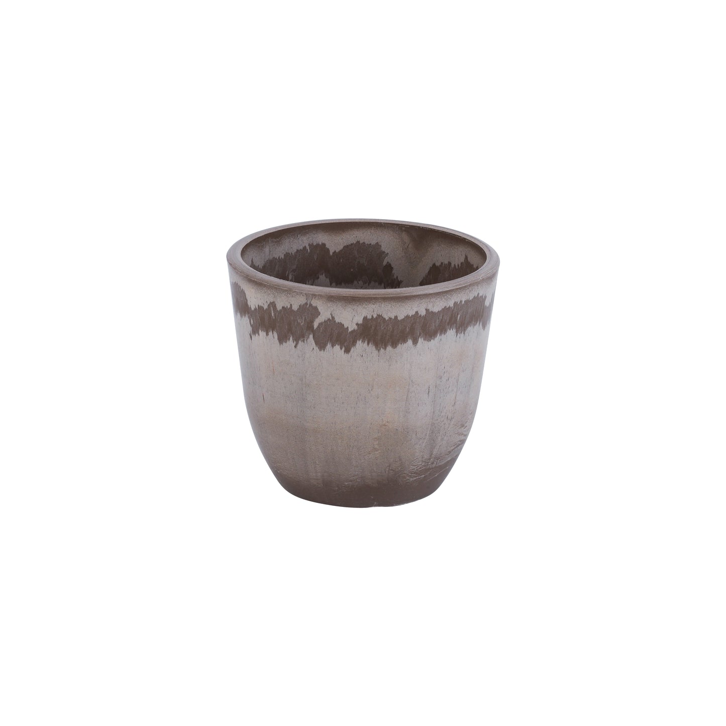 Set of 6 Taupe FRP Pots (3 inches)
