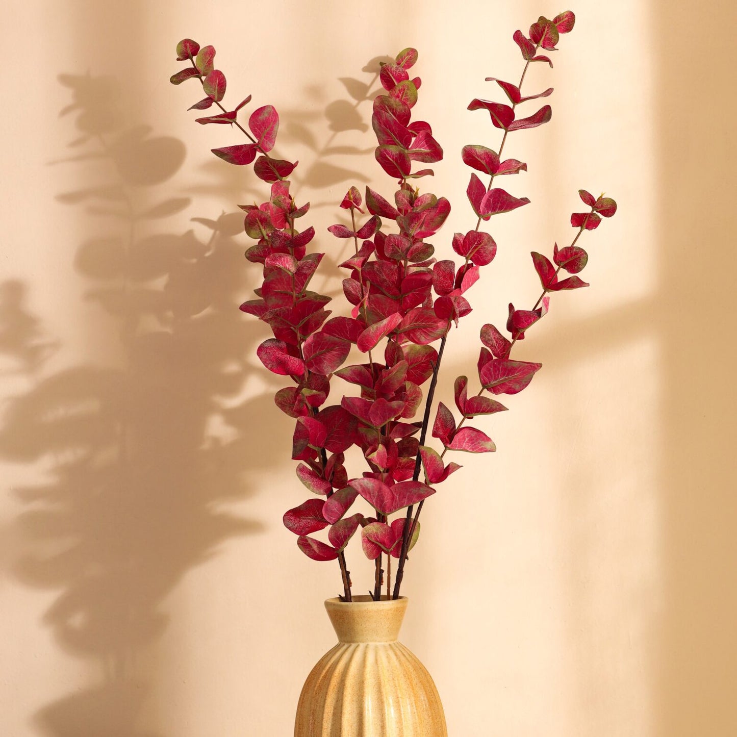 Artificial Red Eucalyptus Sticks (3 Sticks, 2.8 Feet)