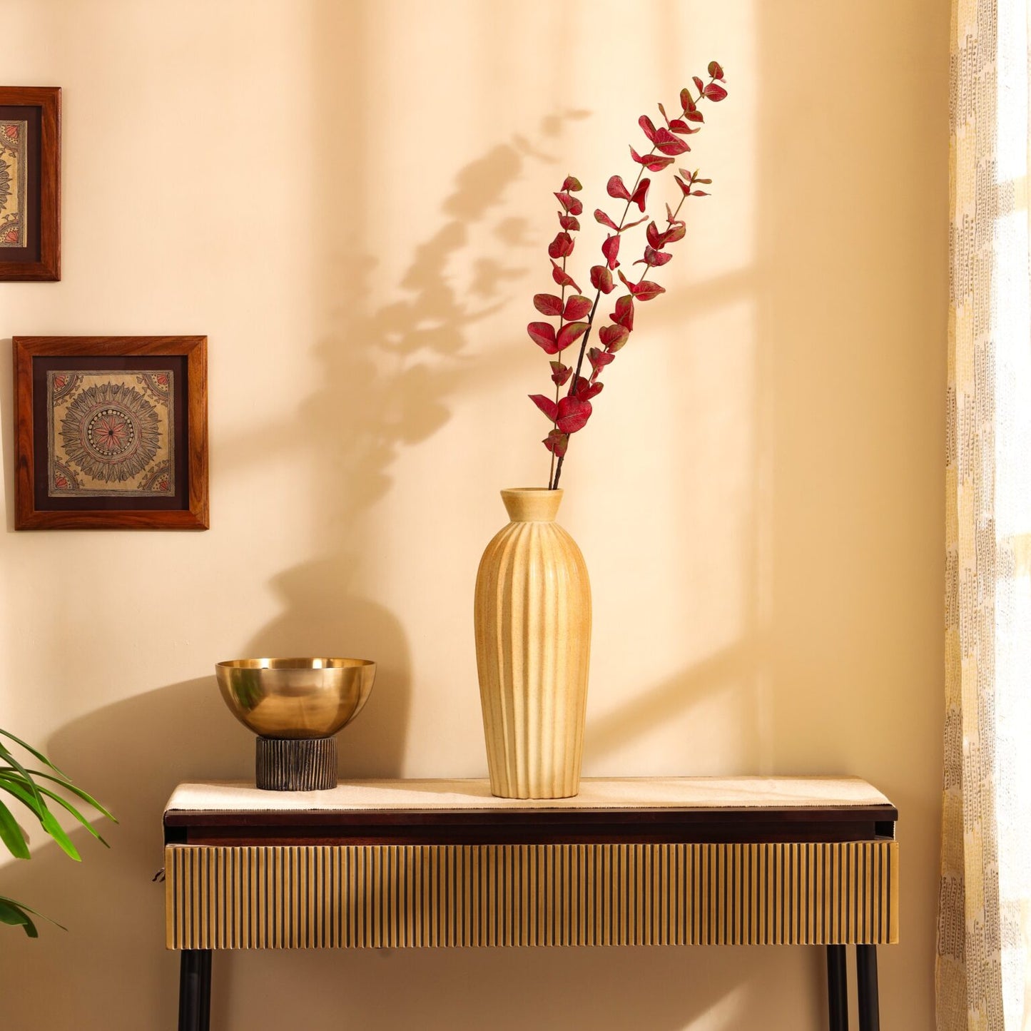 Artificial Red Eucalyptus Sticks (3 Sticks, 2.8 Feet)