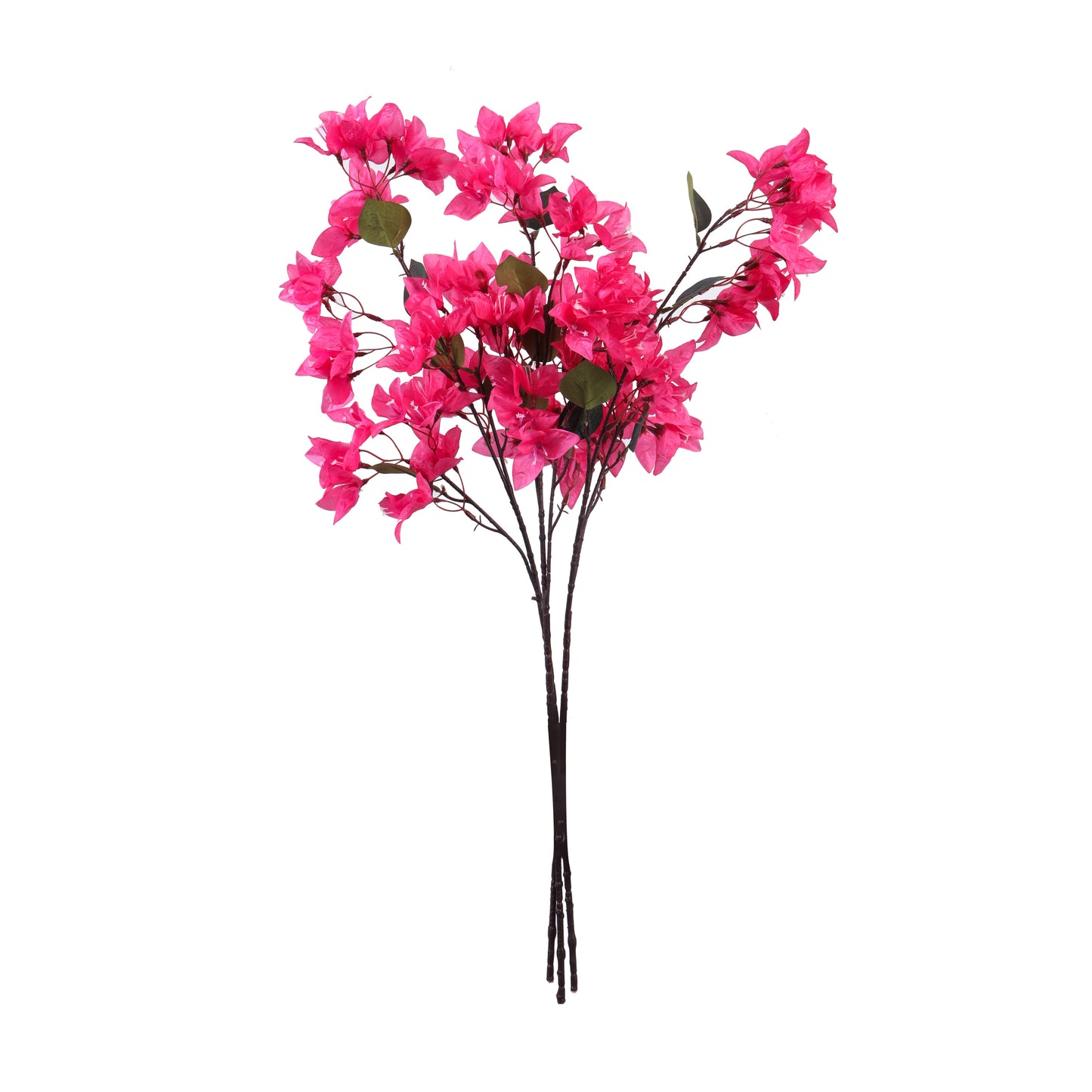 Artificial Bougainvillea Flower Sticks (Red, 3 Sticks, 2.5 Feet)