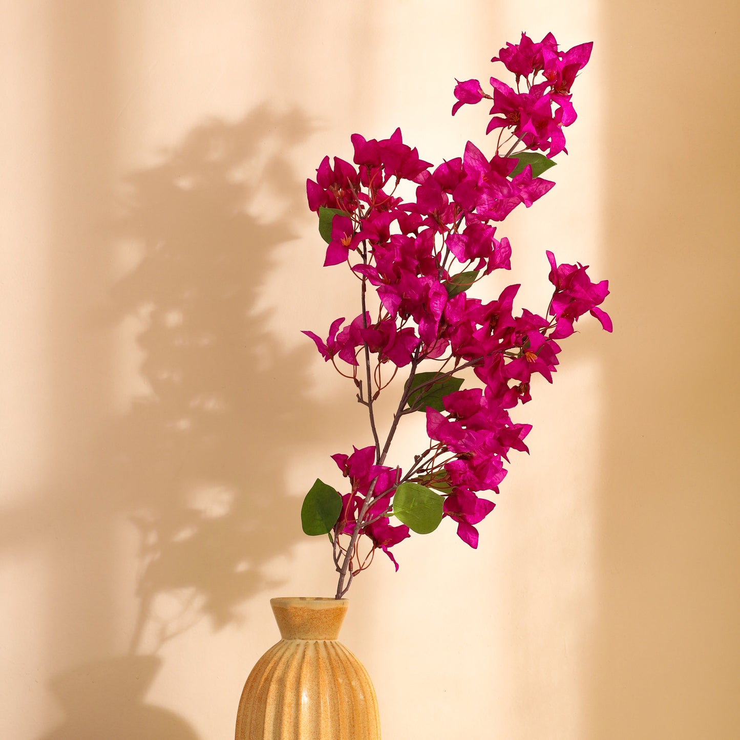 Artificial Bougainvillea Flower Stick (4 Feet, Purple)