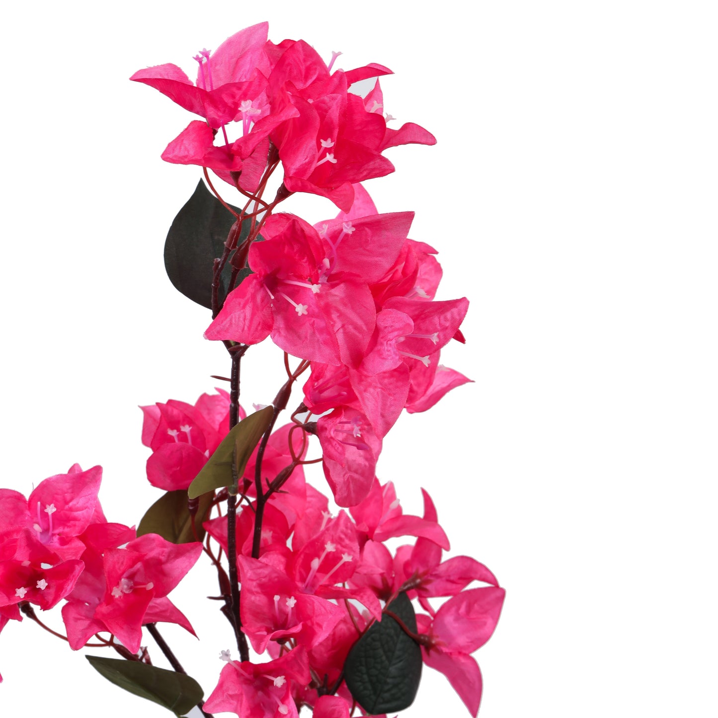 Artificial Bougainvillea Flower Sticks (Red, 3 Sticks, 2.5 Feet)