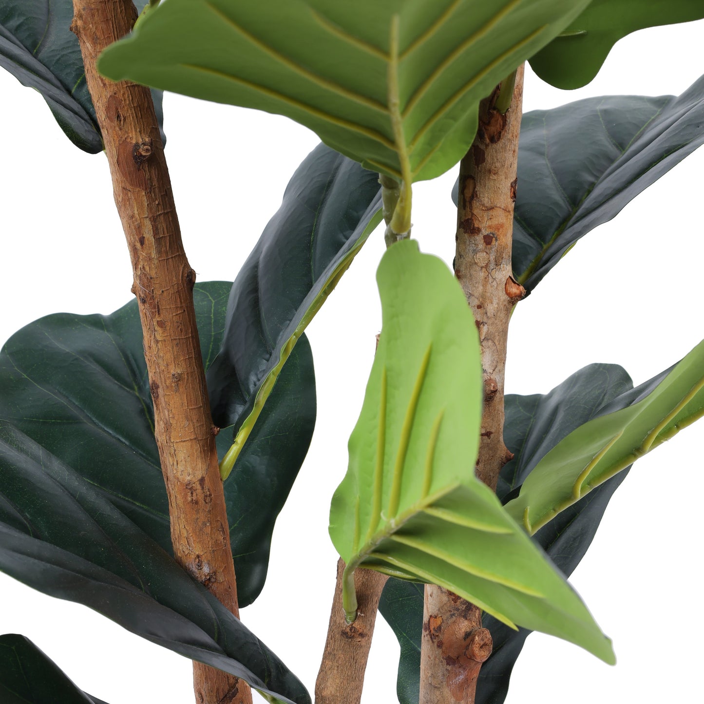 Artificial Fiddle Leaf Fig Plant in Black Pot (4 Feet)