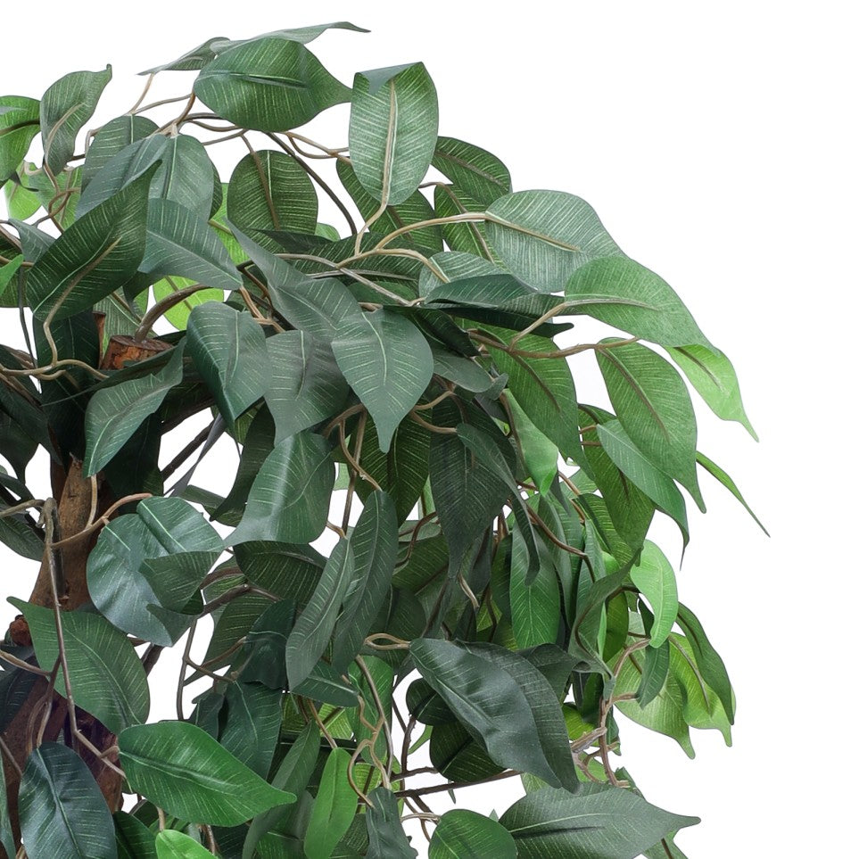 Artificial Ficus Plant in Black Pot (4 Feet)
