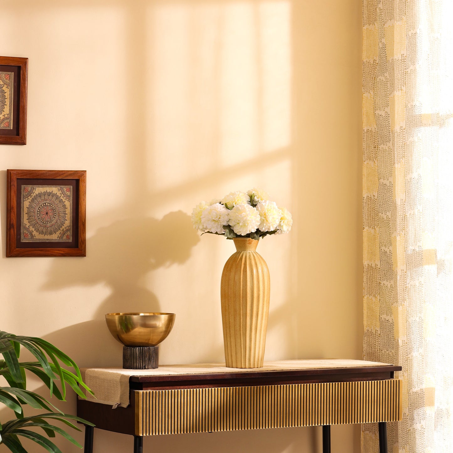 Artificial Chrysanthemum Flower Sticks (5 Sticks, 1.6 Feet, White)