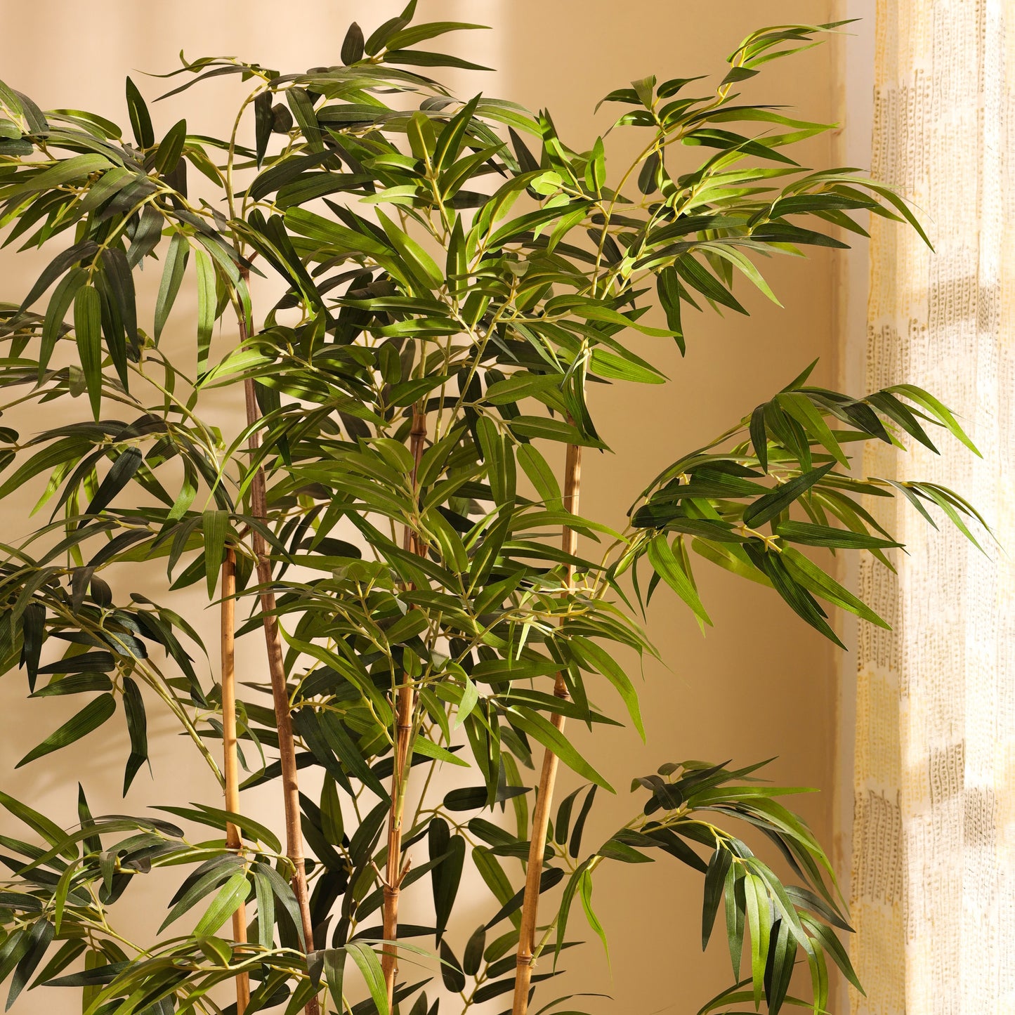 Artificial Bamboo Plant in Black Pot (6 Feet)