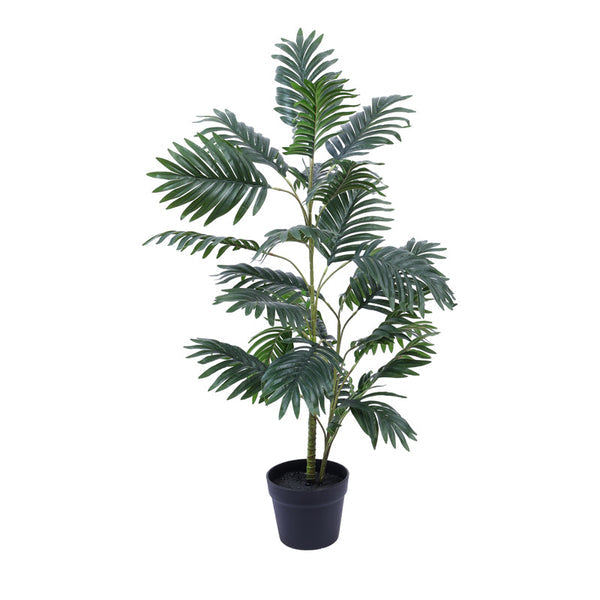 Artificial Areca Palm Plant in Black Pot (3 Feet)