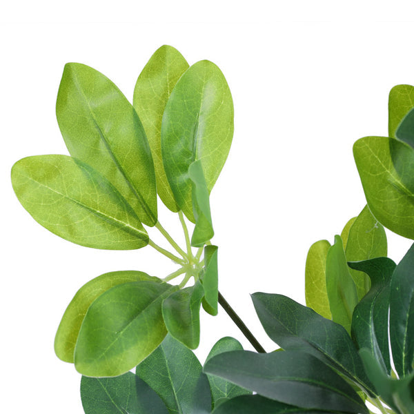 Artificial Schefflera Plant in Black Pot (3 Feet)
