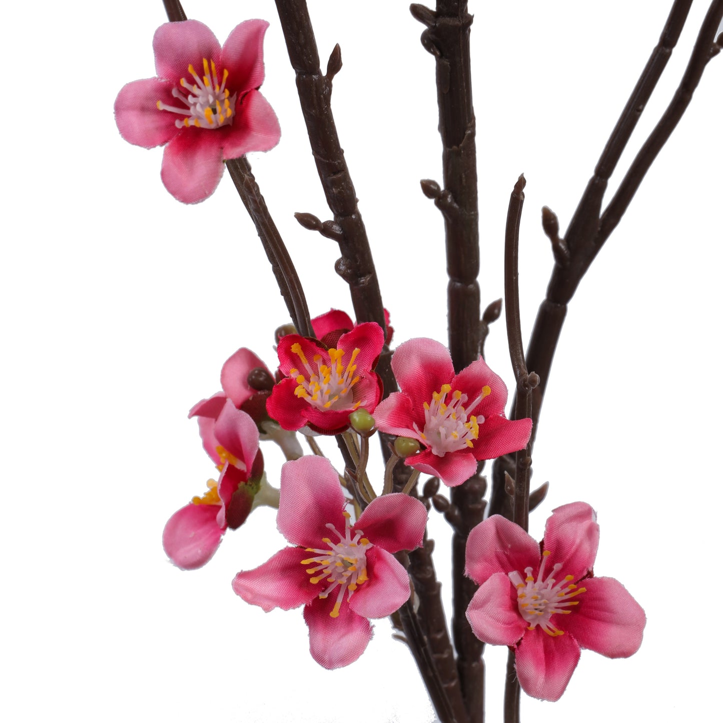 Artificial Cherry Blossom Stick (4 Feet, Dark Pink)