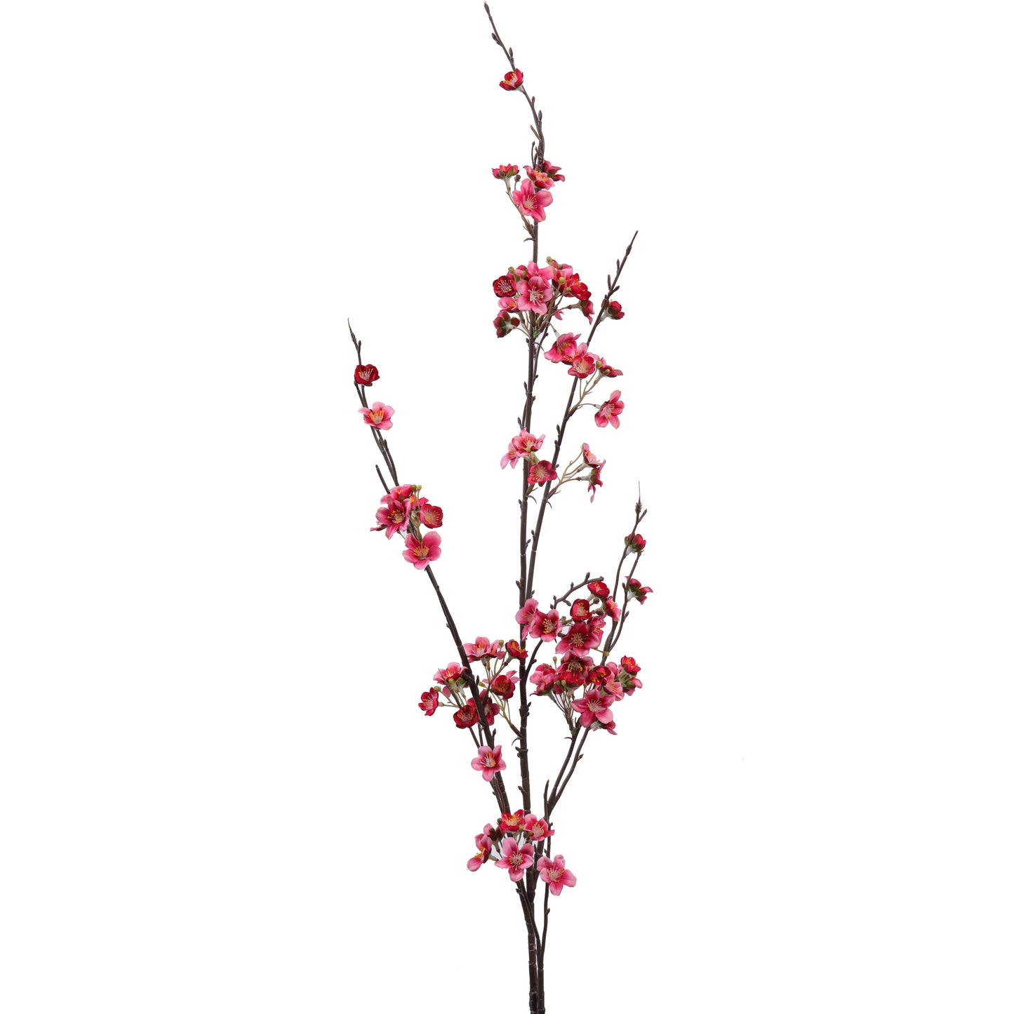 Artificial Cherry Blossom Stick (4 Feet, Dark Pink)