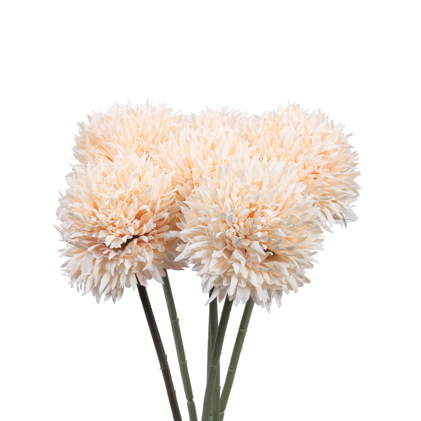 Artificial Chrysanthemum Flower Sticks (6 Sticks, 1.5 Feet, Cream)