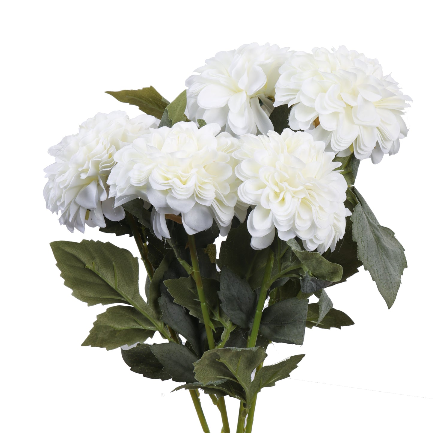 Artificial Chrysanthemum Flower Sticks (5 Sticks, 1.6 Feet, White)