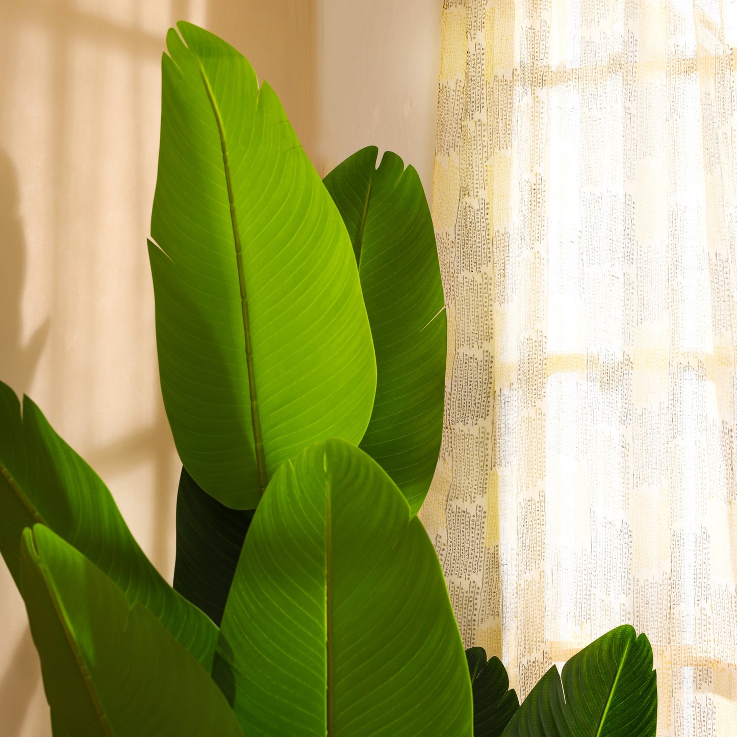 Artificial Banana Plant in Black Pot (6 Feet)
