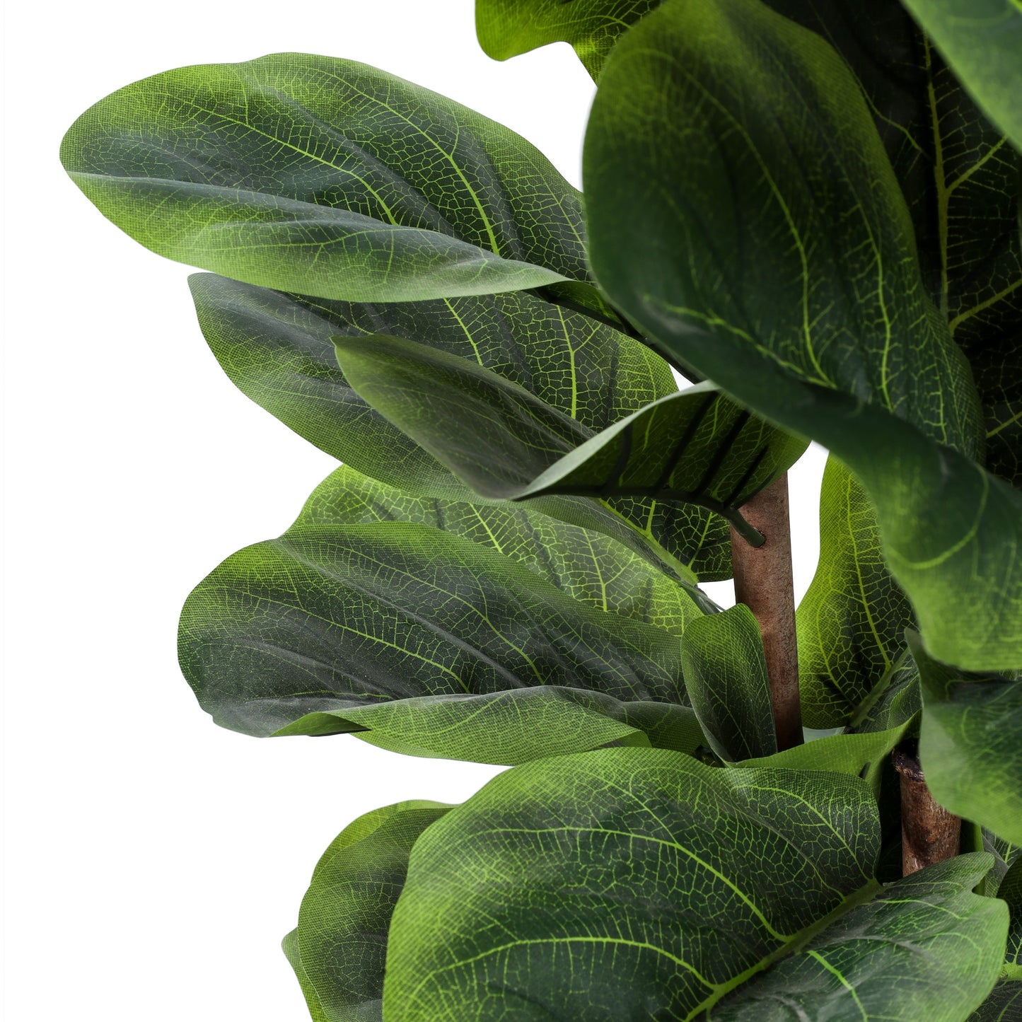 Artificial Fiddle Leaf Fig Plant in Black Pot (5 Feet)