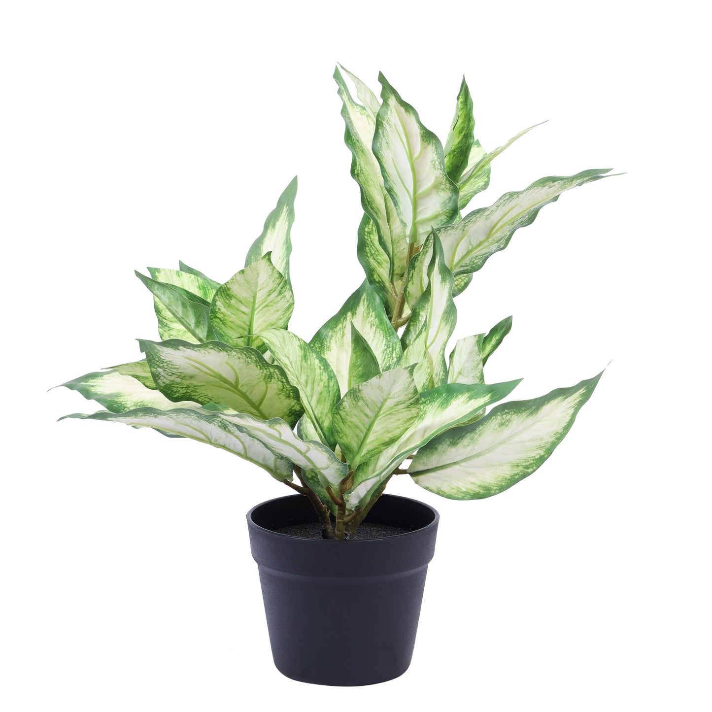 Artificial Pink Dieffenbachia Potted Plant (2 Feet)