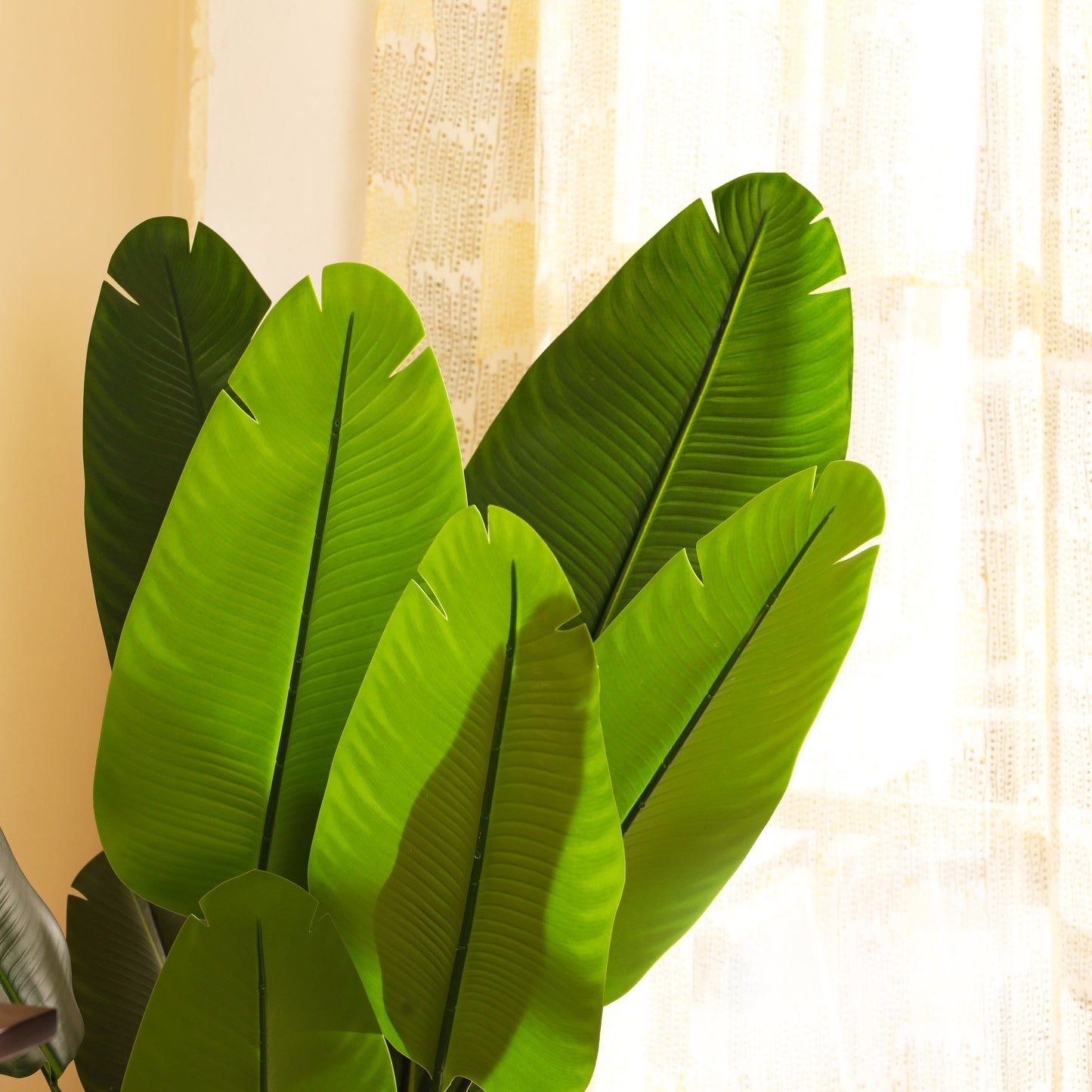 Artificial Banana Plant in Black Pot (4 Feet)