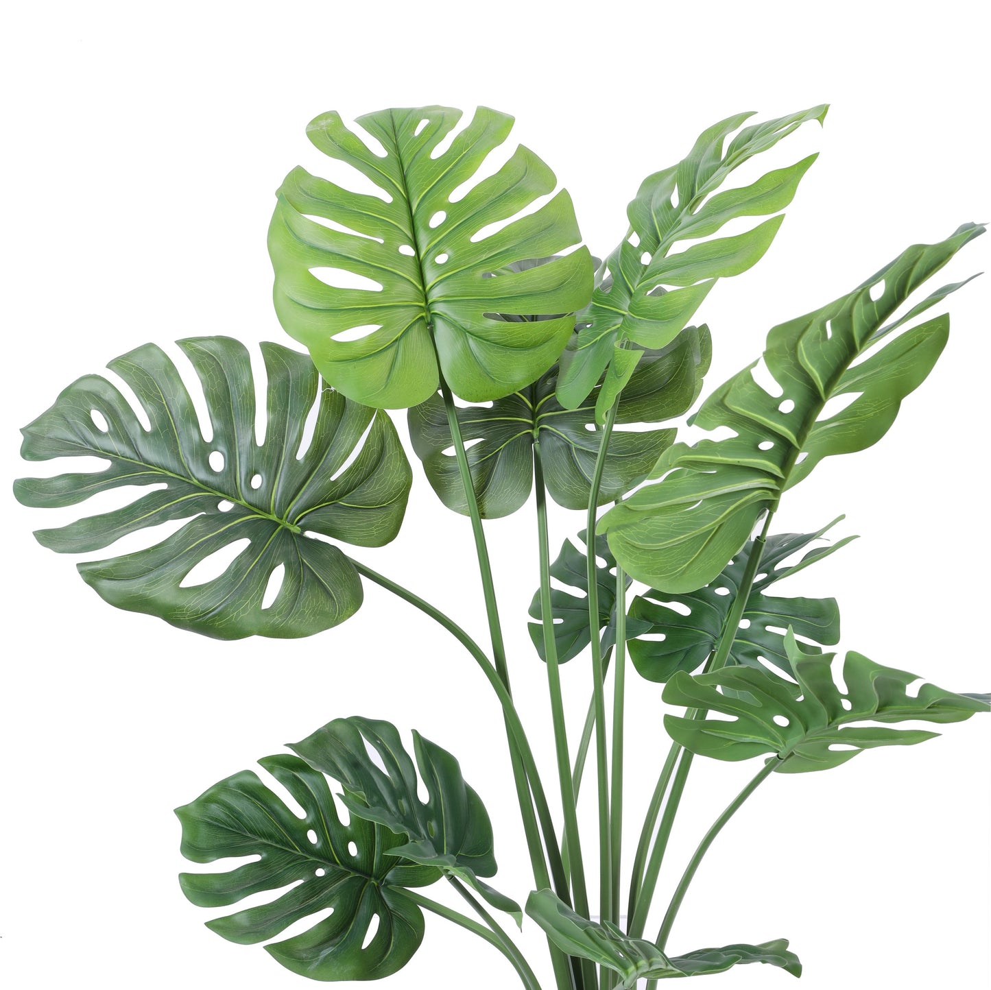 Artificial Monstera Plant in Black Pot (4 Feet)