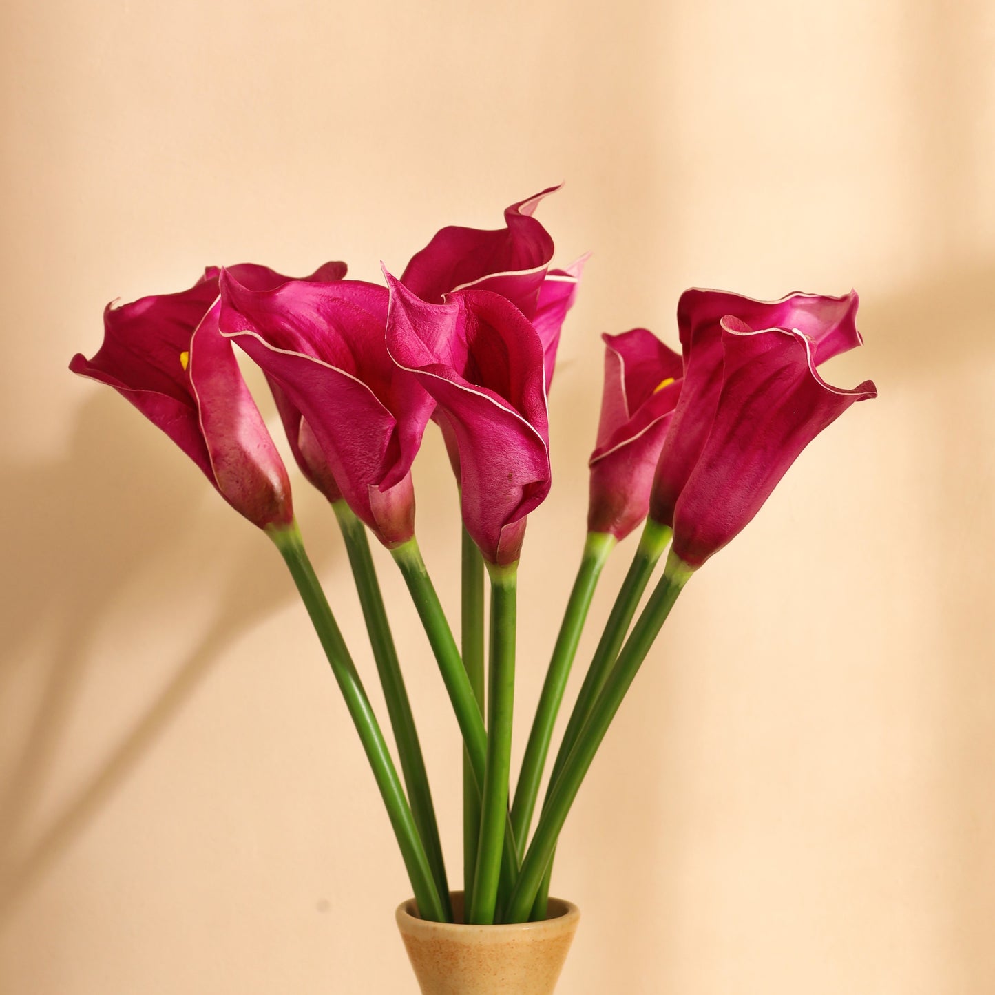 Artificial Calla Lily Flower Sticks (5 Sticks, 2.2 Feet, Purple)