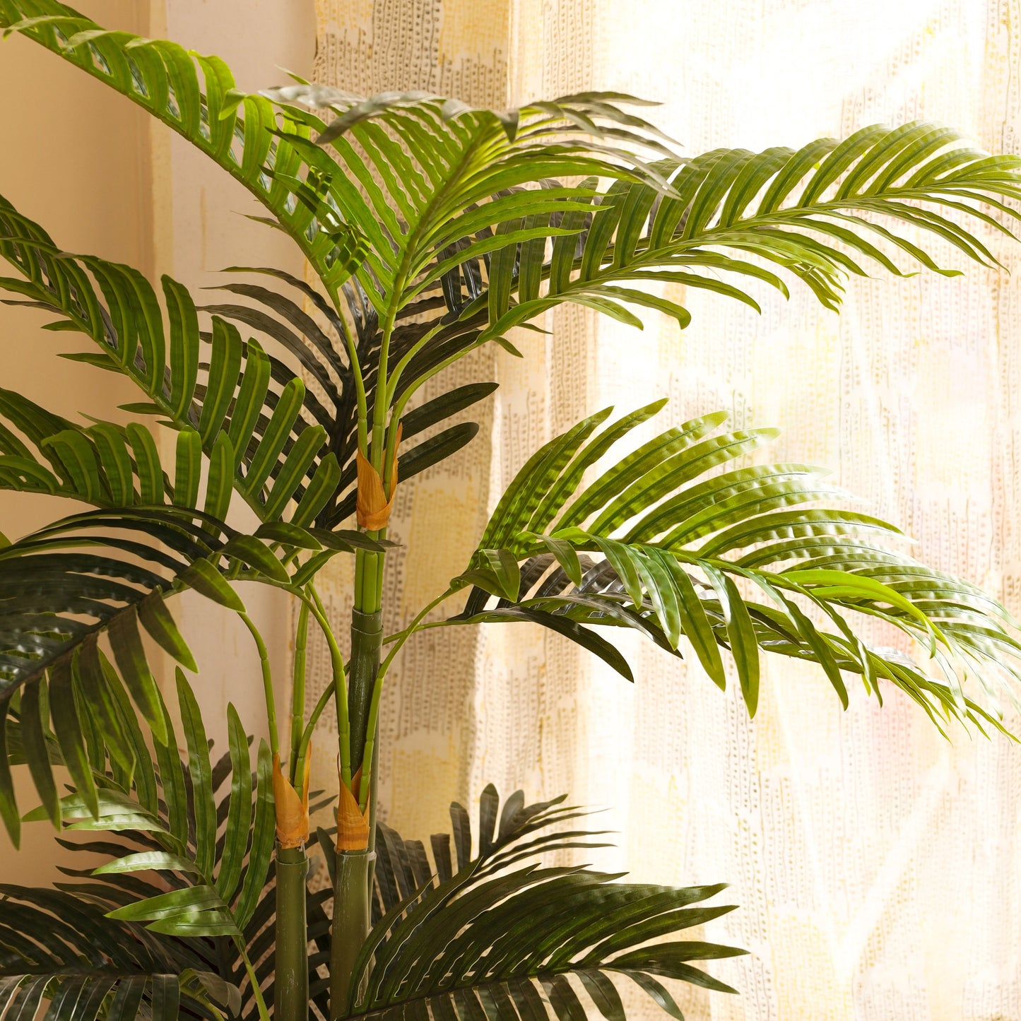 Artificial Areca Palm Plant in Black Pot (3.2 Feet)