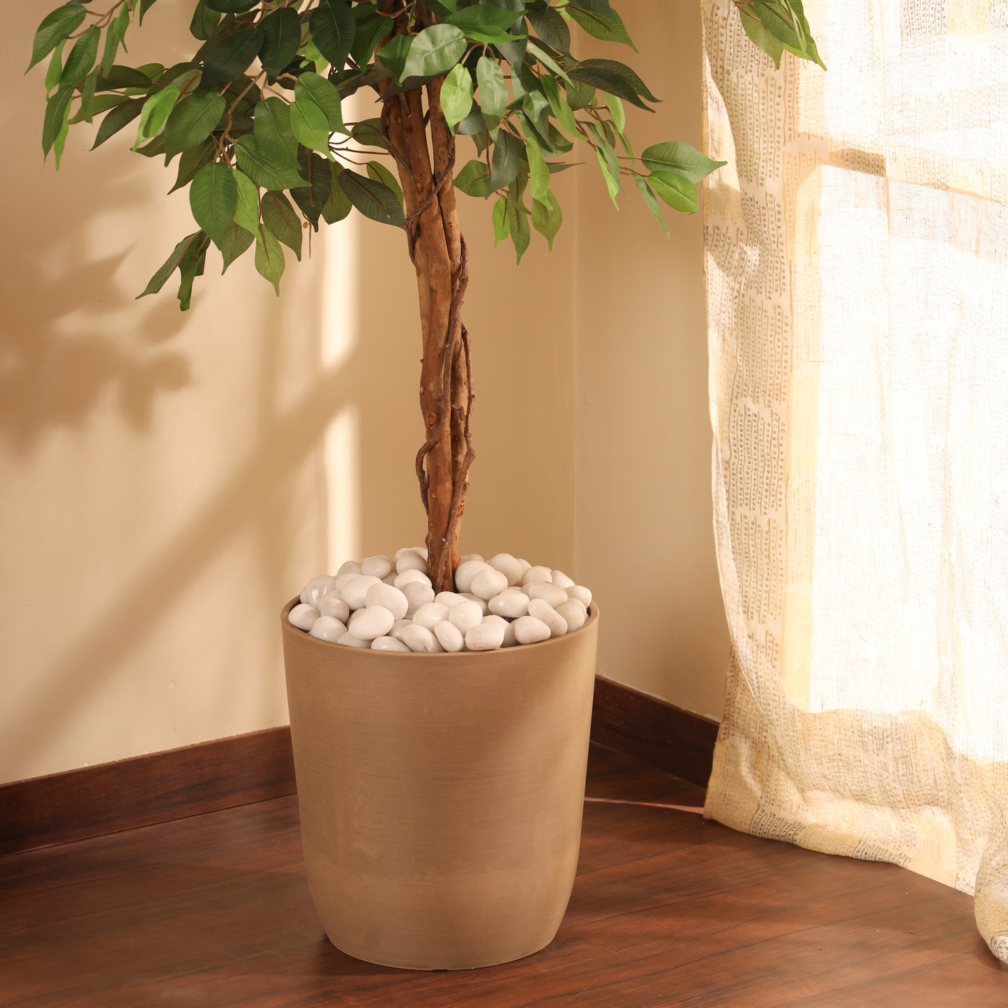 Verdant Planter (Medium, 12x13 inches, Taupe)