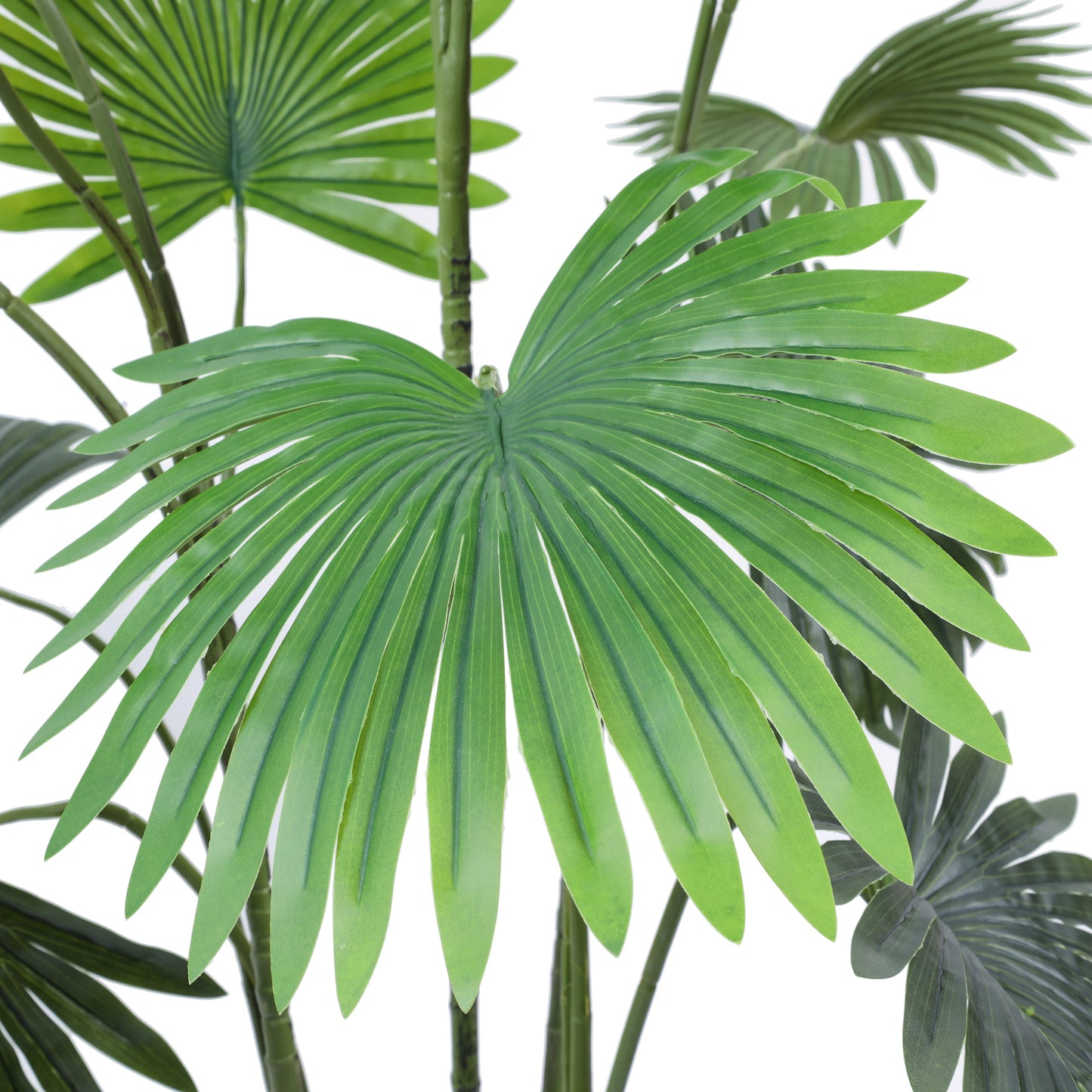 Artificial Fan Palm in Black Pot (5.2 Feet)
