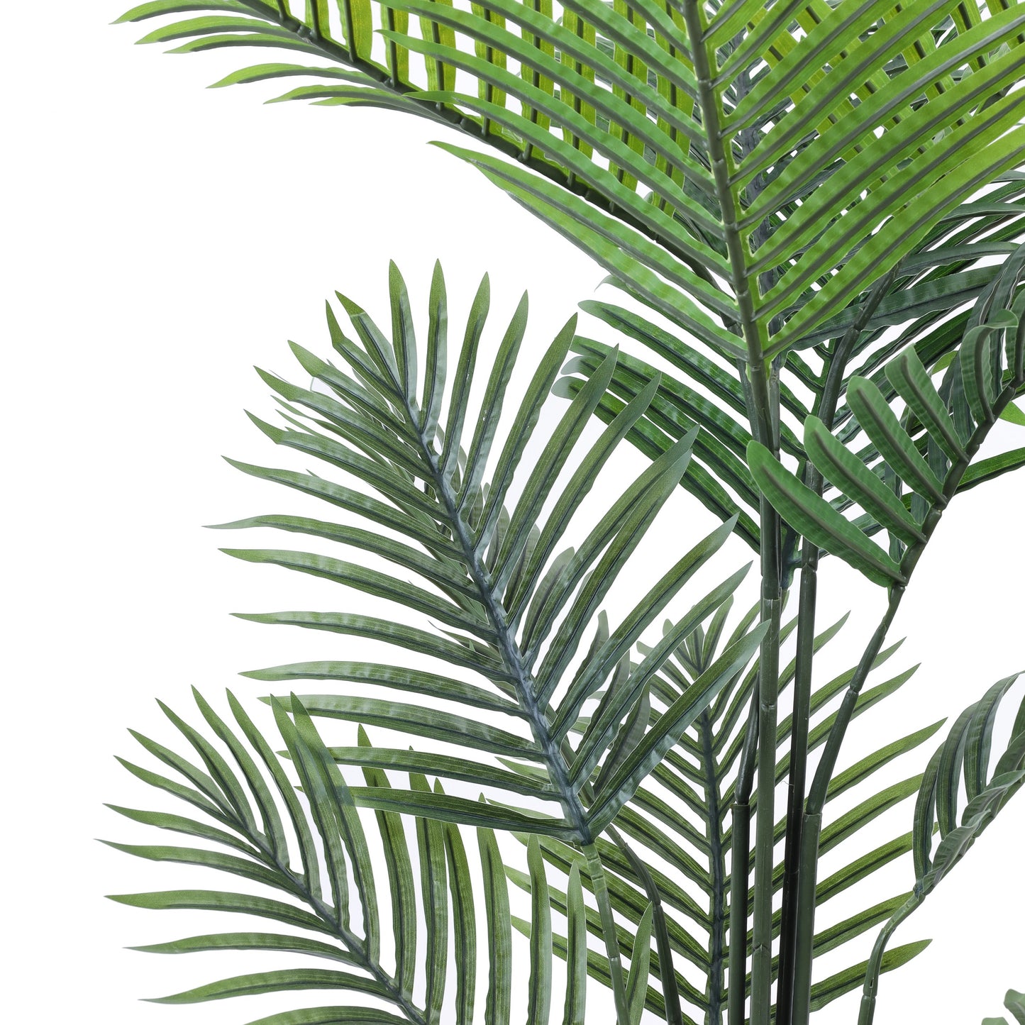 Artificial Areca Palm Plant in Black Pot (5 Feet)