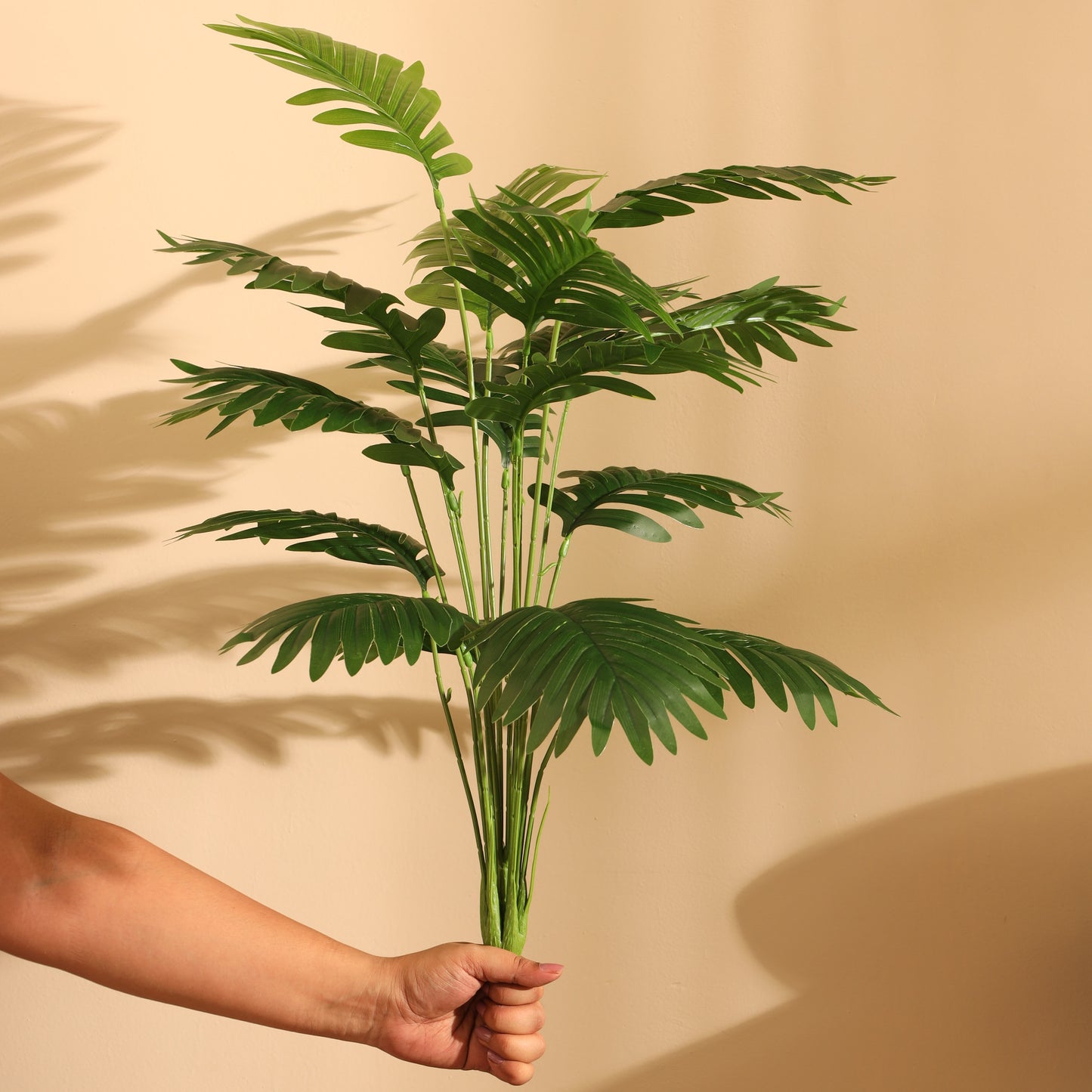 Artificial Areca Palm Plant – Without Pot (2 Feet, 18 Leaves)