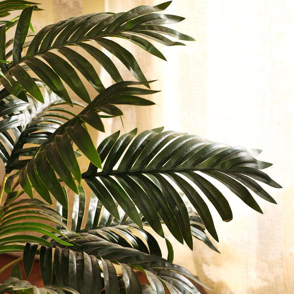 Artificial Areca Palm Plant in Black Pot (3 Feet)