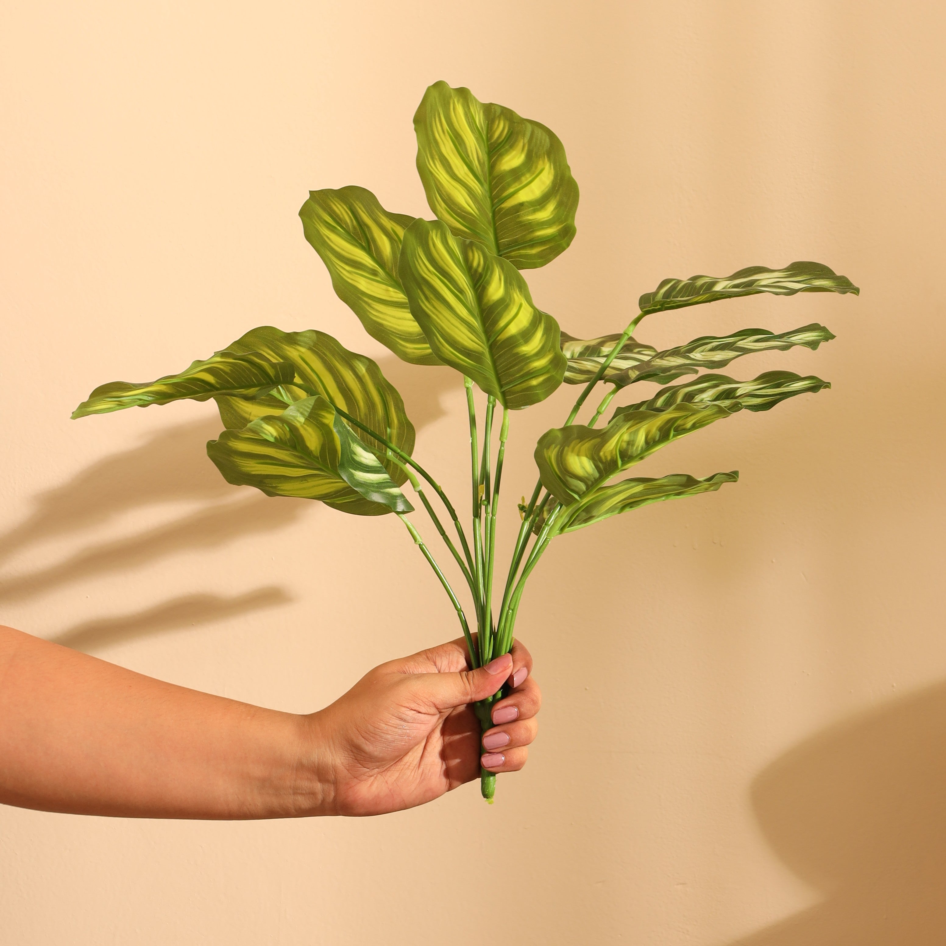 1.5 Feet Premium Artificial Pothos Plants Without Pot Set of 2- 12 Leaves Artificial Plants for Home Decor for outdoor and indoor use