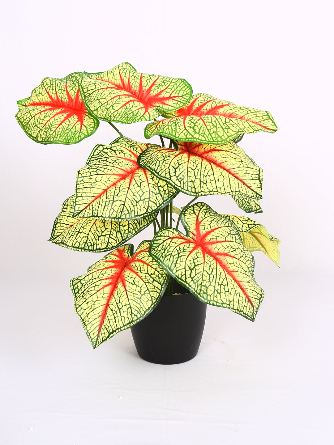 1.8 Feet Artificial Red Caladium Plant without Pot- Artificial Plant for Home and Office Decor for indoor and outdoor use