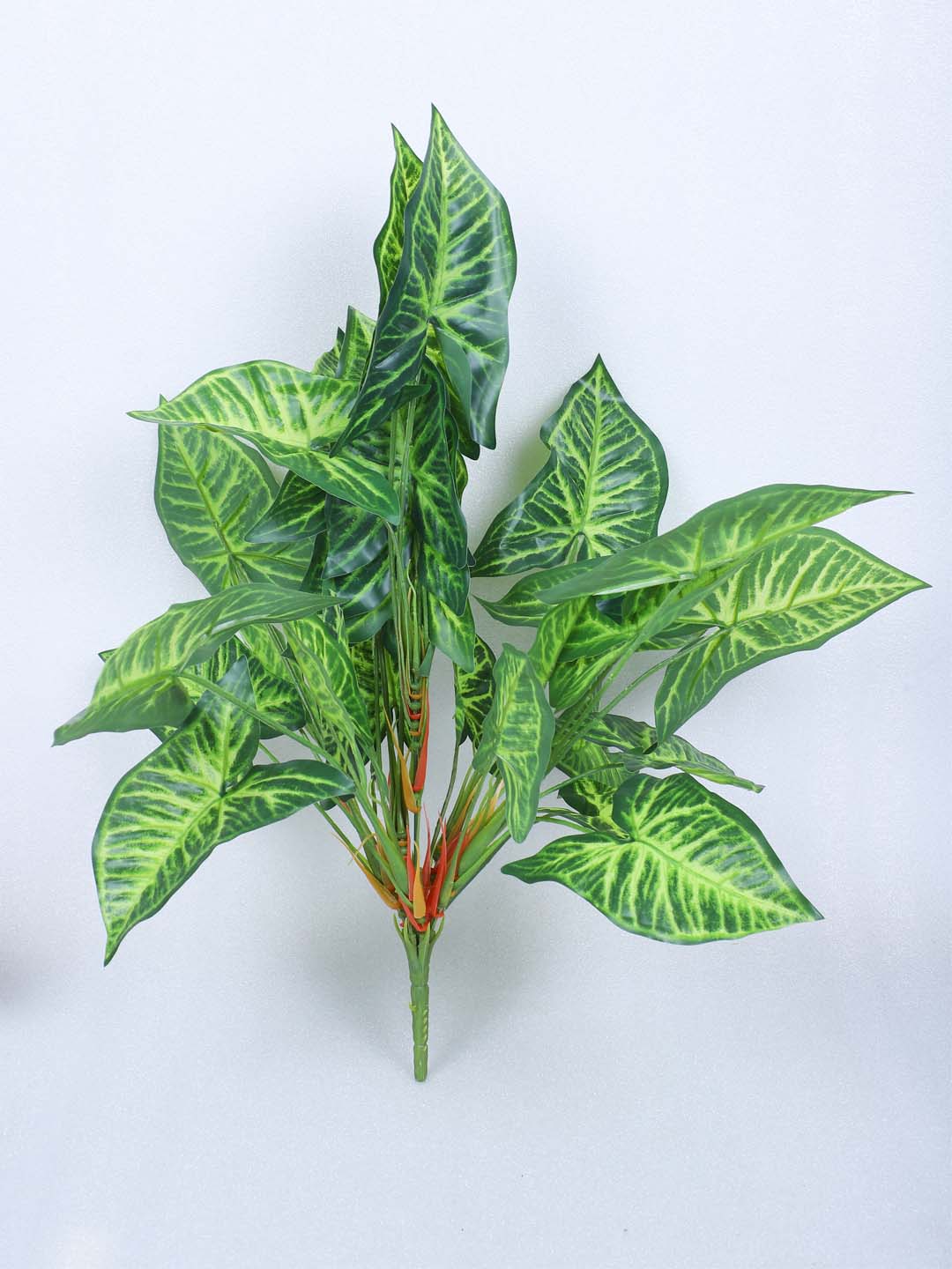 1.8 Feet Premium Faux Caladium Leaf Plant with Pot - Luxe Artificial Plant for Home and Interior Decor for indoor and outdoor use 