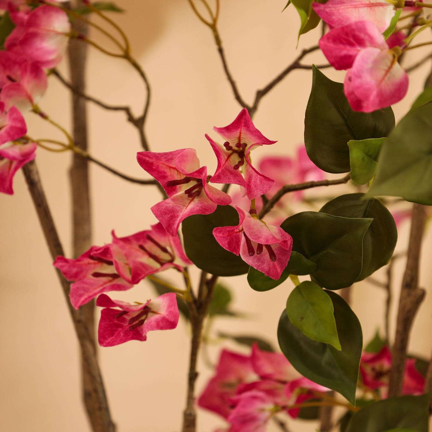 Artificial Bougainvillea Plant for Home Décor – Realistic Indoor Plant (With Pot, 5 Feet)