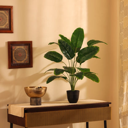 Artificial Banana Plant – Without Pot (2 Feet, 18 Leaves)