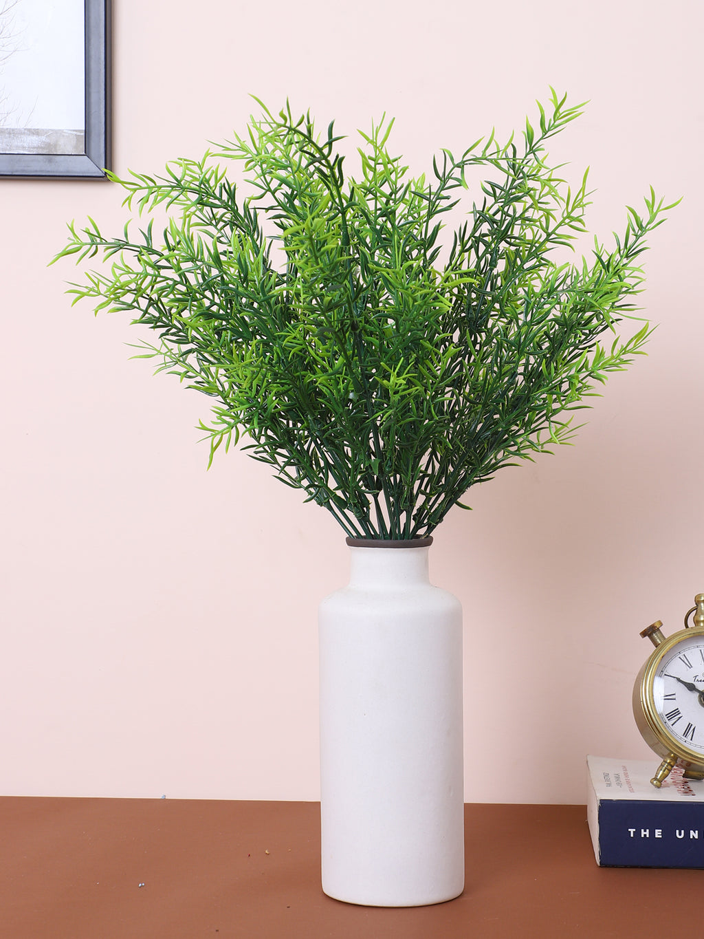 1 Foot Artificial Bamboo Grass Bouquets without Vase -Pack of 3- Premium Artificial Bamboo Grass for Home and Office Decor for indoor and outdoor use 