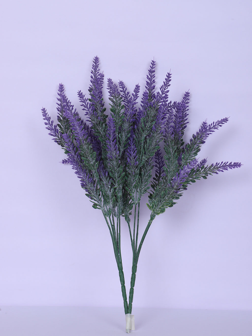 1 Foot Artificial Blue Lavender Flower Bouquets without Vase- Pack of 3- Premium Artificial Flowers for Home and Office Decor for indoor and outdoor decor 