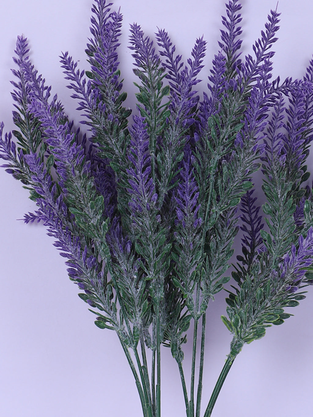 1 Foot Artificial Blue Lavender Flower Bouquets without Vase- Pack of 3- Premium Artificial Flowers for Home and Office Decor for indoor and outdoor decor 