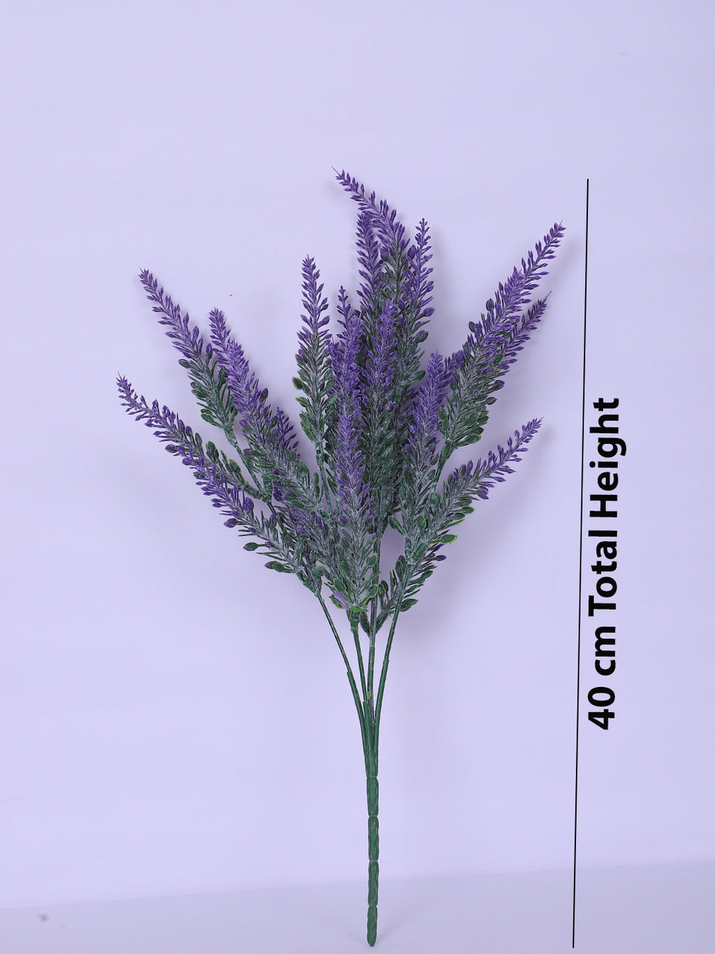 1 Foot Artificial Blue Lavender Flower Bouquets without Vase- Pack of 3- Premium Artificial Flowers for Home and Office Decor for indoor and outdoor decor 