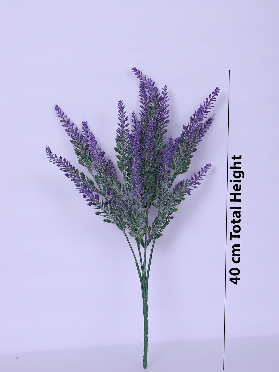 1 Foot Artificial Blue Lavender Flower Bouquets without Vase- Pack of 3- Premium Artificial Flowers for Home and Office Decor for indoor and outdoor decor 