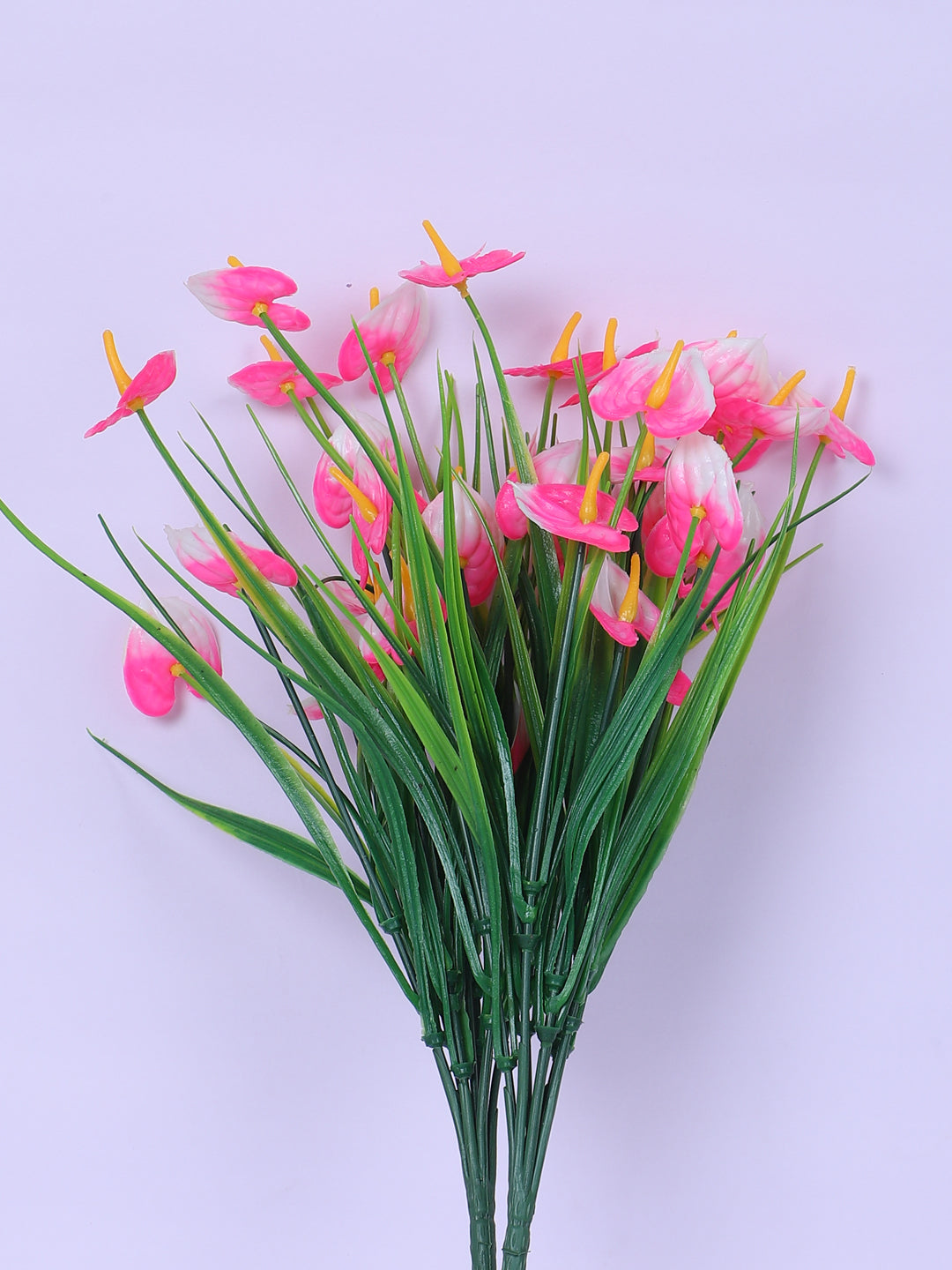 1 Foot Artificial Pink Calla Lily Flower Bouquets without Vase- Pack of 3- Premium Artificial Flowers For Home and Interior Decor for indoor and outdoor use 