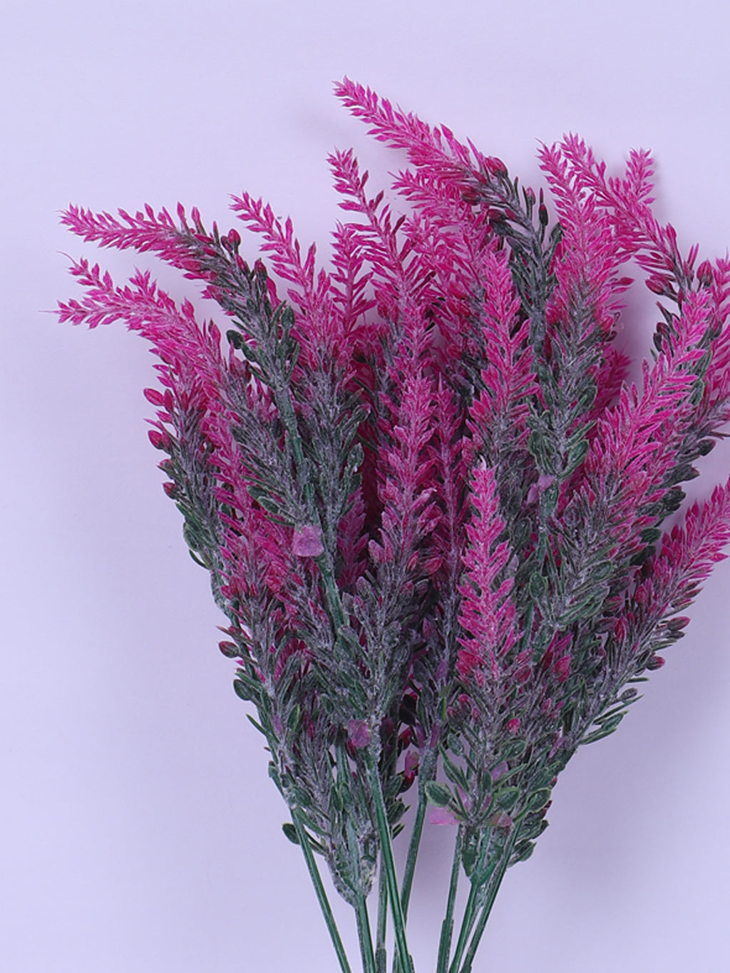 1 Foot Artificial Purple Lavender Flower Bouquets without Vase- Pack of 3- Premium Artificial Flowers for Home and Office Decor for indoor and outdoor decor 