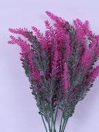 1 Foot Artificial Purple Lavender Flower Bouquets without Vase- Pack of 3- Premium Artificial Flowers for Home and Office Decor for indoor and outdoor decor 