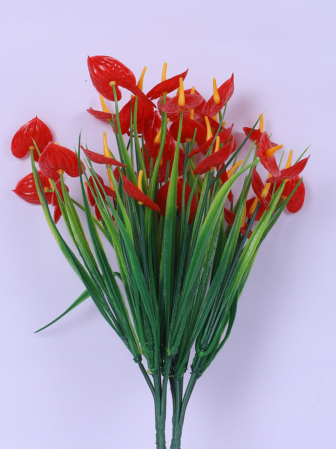 1 Foot Artificial Red Calla Lily Flower Bouquets without Vase- Pack of 3- Premium Artificial Flowers For Home and Interior Decor for indoor and outdoor use