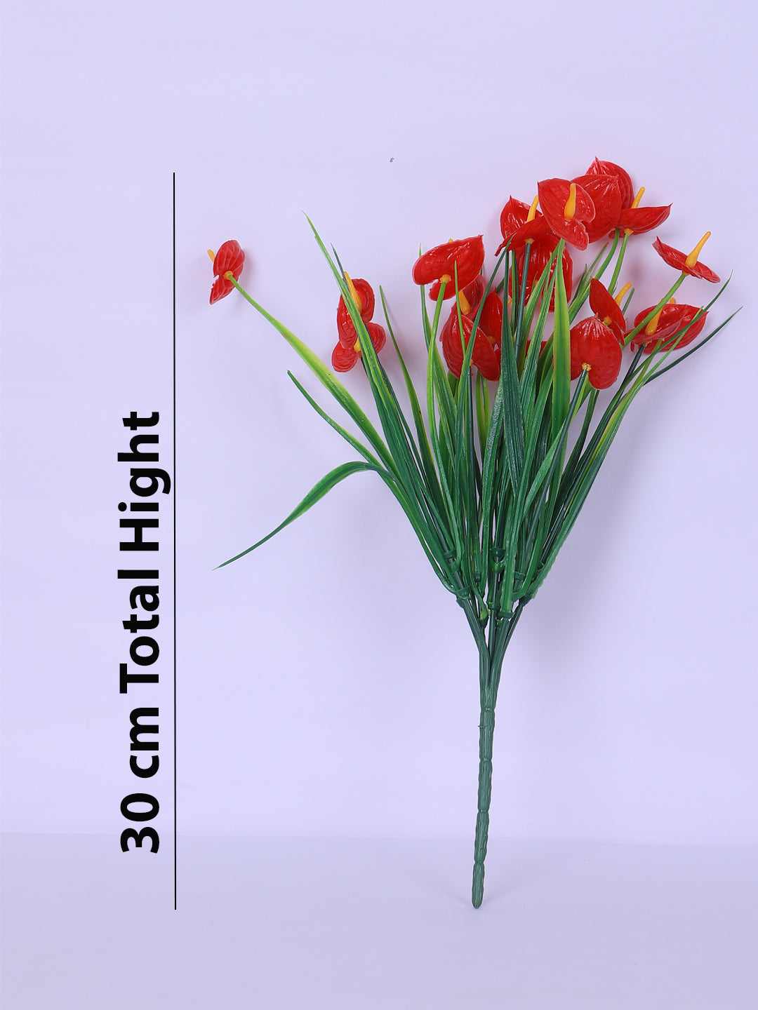 1 Foot Artificial Red Calla Lily Flower Bouquets without Vase- Pack of 3- Premium Artificial Flowers For Home and Interior Decor for indoor and outdoor use