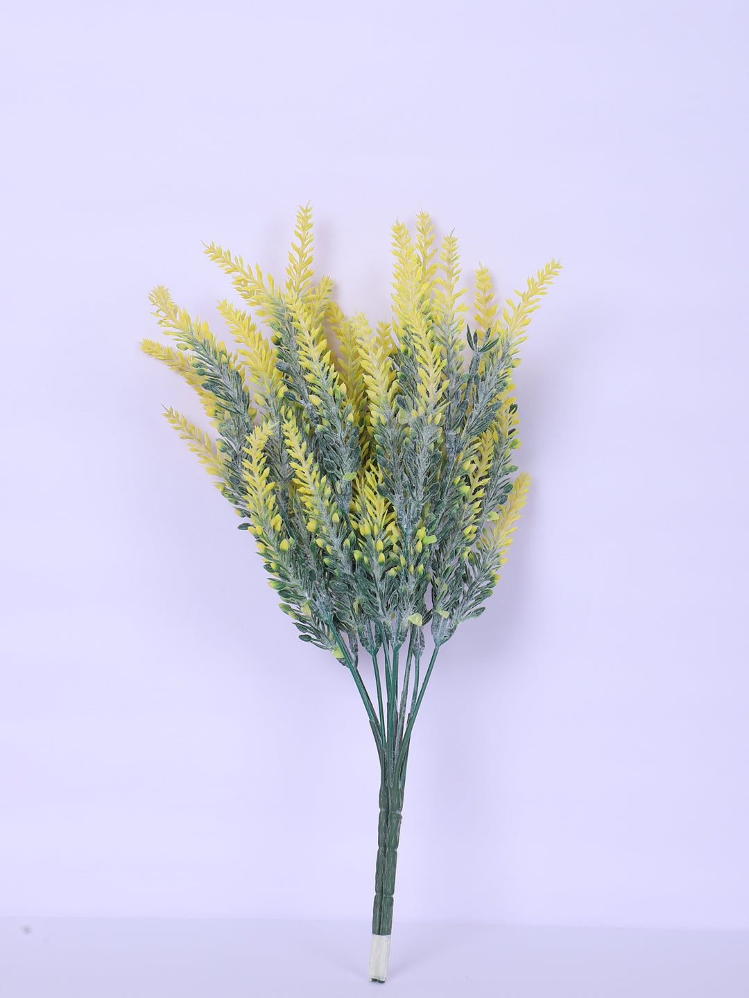1 Foot Artificial Yellow Lavender Flower Bouquets without Vase- Pack of 3- Premium Artificial Flowers for Home and Office Decor) for indoor and outdoor use 