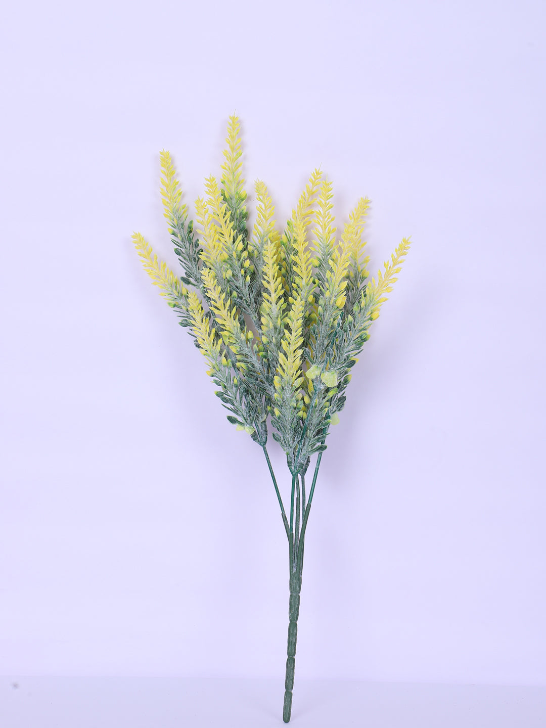 1 Foot Artificial Yellow Lavender Flower Bouquets without Vase- Pack of 3- Premium Artificial Flowers for Home and Office Decor) for indoor and outdoor use 